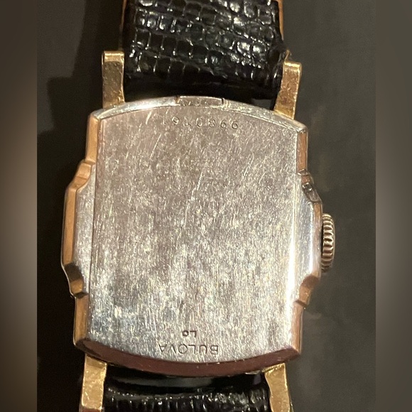 BULOVA - 1950 Men’s Gold Watch 10RB Movement - Rare 10K RG Engraved AA ‘Z’ Bezel - Picture 6 of 7